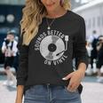 Vinyl Records Dj Records Retro Langarmshirts Geschenke für Sie