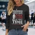 Warning Oak Island Metal Detecting Long Sleeve T-Shirt Gifts for Her