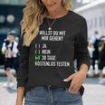 Willst Du Mit Mir Gehig Ironic Slogan Flirting Langarmshirts Geschenke für Sie