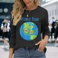 World Peas Peace Give Peas A ChanceEarth Day Long Sleeve T-Shirt Gifts for Her