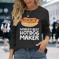 World's Best Hotdog Maker Hot Dog Long Sleeve T-Shirt Gifts for Her