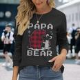 Xmas Papa Bear Pyjama Rot Büffel Plaid Eisbär Weihnachten Langarmshirts Geschenke für Sie