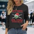 Xmas Ugly Zombie Baseball Chistmas Long Sleeve T-Shirt Gifts for Her