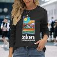Zion National Park Utah Vintage Nature Outdoor Long Sleeve T-Shirt Gifts for Her