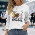 100Th Days Of School Baseball Football 100 Days Of School Long Sleeve T-Shirt Gifts for Her