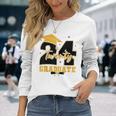 2024 Graduate Class Of 2024 Senior High School Graduation Long Sleeve T-Shirt Gifts for Her