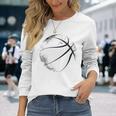 Basketball Graphic Basketball Long Sleeve T-Shirt Gifts for Her