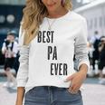 Best Pa Ever Cute Adults Papa Dad Grandpa Raglan Langarmshirts Geschenke für Sie