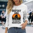 Bigfoot Dad Retro Papa Squatchintage Sasquatchatertag Langarmshirts Geschenke für Sie