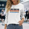 Calimera Italia Retro 70S 80S Style Manga Larga Camiseta de manga larga Regalos para ella