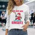 Children's Aus Dem Weg Bin Im Einsatz Fire Engine Unicorn Fire Brigade Langarmshirts Geschenke für Sie