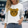 Cute Brown Bear Teddy-Bear Long Sleeve T-Shirt Gifts for Her