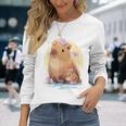 Cute Capybara Capybara Lover Long Sleeve T-Shirt Gifts for Her