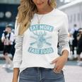 Eat More Fast Food Lustiger Hirsch Jagd Papa Witz Raglan Langarmshirts Geschenke für Sie