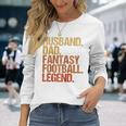 Ehemann Papa Fantasy Football Legend Cooles Ater Herren Raglan Langarmshirts Geschenke für Sie