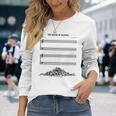 El Sonido Del Silencio Musical Divertido Camiseta de manga larga Regalos para ella