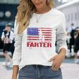 Father's Day For Dads World's Best Farter I Mean Father Long Sleeve T-Shirt Gifts for Her