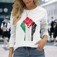 Fist Of Palestine De Palestina Sin Mangas Camiseta de manga larga Regalos para ella