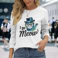I Go Meow Cute Singing Cat Meme Long Sleeve T-Shirt Gifts for Her