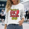 Jalapeno Pun Hot Pepper Gag Spicy Cinco De Mayo Long Sleeve T-Shirt Gifts for Her