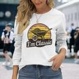 Wheelbarrow Retro-Theme Party Style Vintage Costume Long Sleeve T-Shirt Gifts for Her
