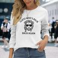 Guess Who's Back Back Again Happy Easter Jesus Christian Long Sleeve T-Shirt Gifts for Her
