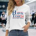 Hawk Tush Spit On That Thang Viral Election President 2024 Long Sleeve T-Shirt Gifts for Her