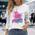 Hoochie Daddy Beach Club Retro Summer Tropical Gym & Fitness Long Sleeve T-Shirt Gifts for Her