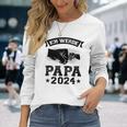 Ich Werde Papa 2024 Papa 2024 Family Langarmshirts Geschenke für Sie