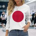 Japan Rising Sun Japanese Flag Nisshoki Hinomaru Long Sleeve T-Shirt Gifts for Her