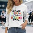 Kinder Tschüss Kindergarten Hallo Schule 2024 Kita Abgänger Langarmshirts Geschenke für Sie