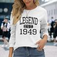 Legend Established 1949 Vintage Style Born 1949 Birthday Long Sleeve T-Shirt Gifts for Her