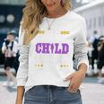 I Am A Military Child Purple Up For Military Child Month Long Sleeve T-Shirt Gifts for Her