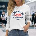 New York City Sport Co Football Baseball Basketball Fan Long Sleeve T-Shirt Gifts for Her