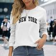 New York Nyc Throwback Classic Long Sleeve T-Shirt Gifts for Her