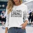 Papa Bricoleur Protecteur Héros Fête Des Pères Papa T-shirt à manches longues Cadeaux pour elle