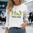 Pickle Squad Vegan Pickle Costume Pickle Squad Long Sleeve T-Shirt Gifts for Her