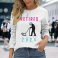 Pug Owner Retirement Long Sleeve T-Shirt Gifts for Her