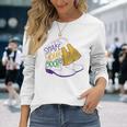 Shake Your Bootie Mardi Gras Bead Boot Carnival Celebration Long Sleeve T-Shirt Gifts for Her