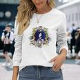 T-shirt à manches longues Blanc Design Coloré Bande Dessinée Cadeaux pour elle