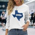 Texas Laces Dallas Football Fan Long Sleeve T-Shirt Gifts for Her