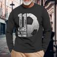11 Year Old Soccer 11Th Birthday Player B-Day Party Long Sleeve T-Shirt Gifts for Old Men