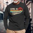 14 Wedding Anniversary For Couple Level 14 Complete Vintage Long Sleeve T-Shirt Gifts for Old Men