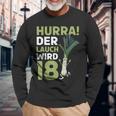 18Th Birthday Hurra Der Lauch Wird 18 Langarmshirts Geschenke für alte Männer