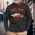 1955 55 Chevys Bel Air Sport Classic Vintage Muscle Car Long Sleeve T-Shirt Gifts for Old Men