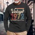 1972 Vintage 1972 Birthday Women Born Made 1972 Long Sleeve T-Shirt Gifts for Old Men