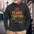 20 Años Juntos Sr & Señora Pareja Coincidencia 20 Aniversario Camiseta de manga larga Regalos para ancianos