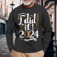 I Did It 2024 Graduation Class Of 2024 Senior Graduate Long Sleeve T-Shirt Gifts for Old Men