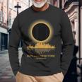 2024 Solar Eclipse Buffalo New York Souvenir Totality Long Sleeve T-Shirt Gifts for Old Men