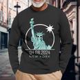 2024 Solar Eclipse New York Totality 04 08 24 Total Long Sleeve T-Shirt Gifts for Old Men